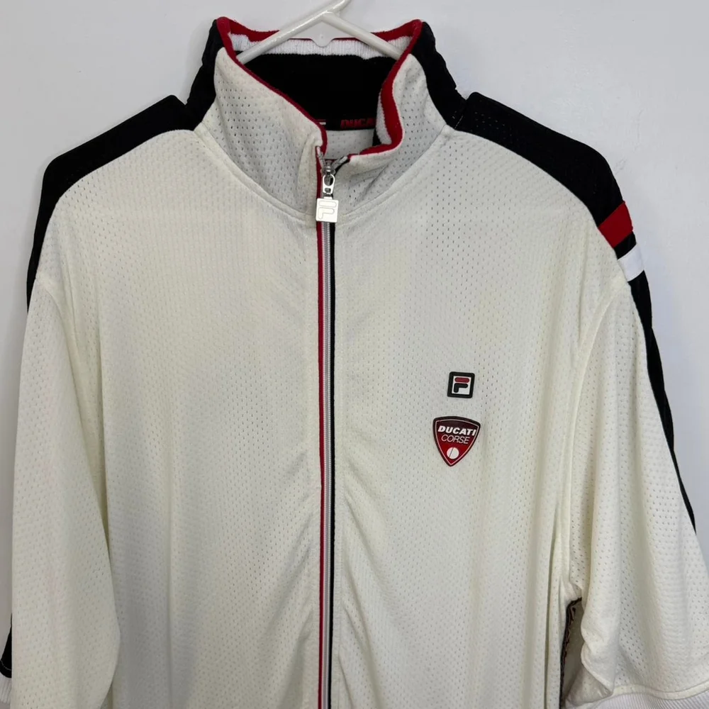 Vintage y2k Fila x Ducati Corse Racing Zip Up Jacket - XL